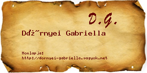 Dörnyei Gabriella névjegykártya