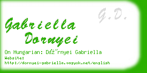 gabriella dornyei business card